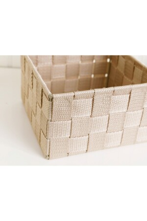 Glanzkorb 14x14x7-5 cm Beige - 4