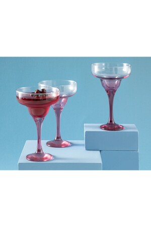 Glas 3-teiliger Becher 300 ml Rosa 10036698 - 1