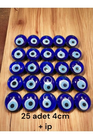 Glas Evil Eye 25 Stück 4-4. 2 cm Glas-Evil-Eye-Perle, Baumschmuck, Gartendekoration, Wanddekoration, Charm nzr02 - 2