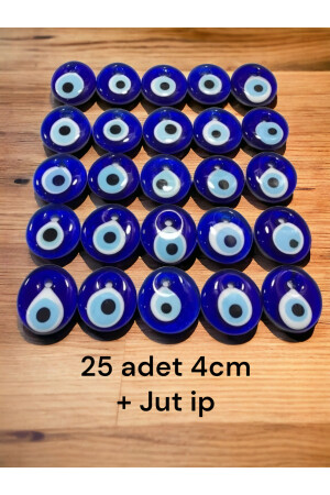 Glas Evil Eye 25 Stück 4-4. 2 cm Glas-Evil-Eye-Perle, Baumschmuck, Gartendekoration, Wanddekoration, Charm nzr02 - 8