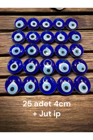 Glas Evil Eye 25 Stück 4-4. 2 cm Glas-Evil-Eye-Perle, Baumschmuck, Gartendekoration, Wanddekoration, Charm nzr02 - 9