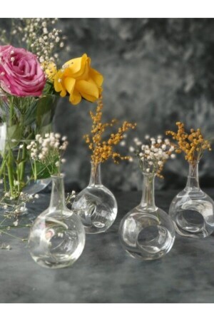 Glas-Serviettenring, 6 Stück, mundgeblasener Glas-Serviettenhalter, handgefertigter Serviettenhalter, Ballon-Serviettenhalter - 4