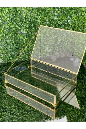 Glasbox Gold Schokoladenbox Organizer Make-up-Box gld30 - 4