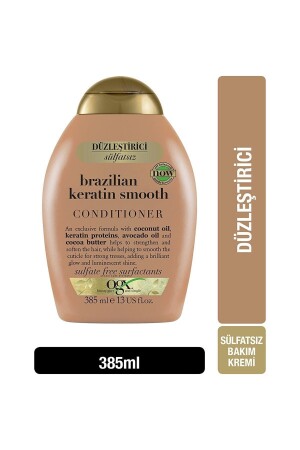 Glättende brasilianische Keratin Smooth Sulfatfreie Haarpflegecreme 385 ml - 1