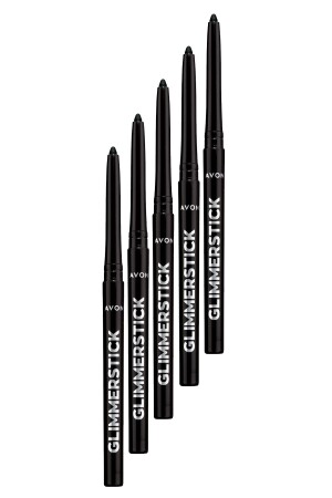 Glimmersticks Asansörlü Açılıp Kapanabilen Göz Kalemi Blackest Black Beşli Set - 2