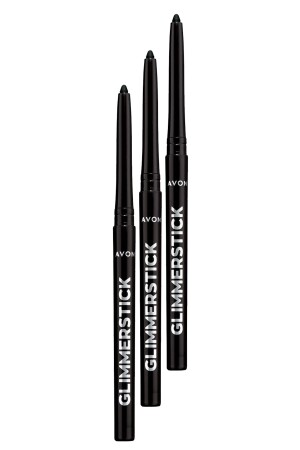 Glimmersticks Lift Retractable Eye Pencil Blackest Black Triple Set - 2