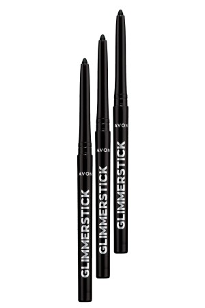 Glimmersticks Lift Retractable Eye Pencil Blackest Black Triple Set - 1