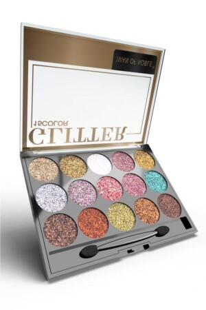 Glitter 15-teilige Glitzer-Lidschatten-Palette 02 15FRPLT - 1