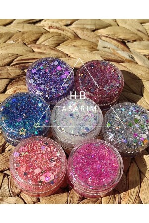 Glitter Jel Far Simli Jel Far Set Parlak Glitter - 2