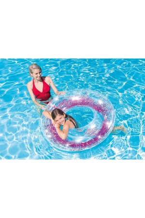 Glitzerschlauch, transparenter Pool-Meer-Schwimmring 1. 07cm 89929 - 3