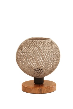 Globe Jute String Holzsockel Lampenschirm eng gewebt Ein hochwertiges Kopfteil AYD-3301 - 7