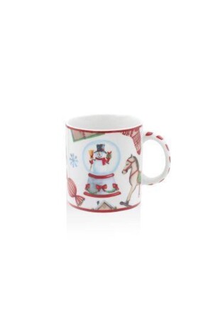 Globus-Tasse mit Neujahrsmotiv New044 Kerman07329 - 2