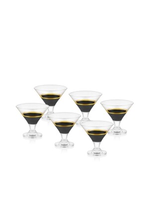 Glow Eisbecher Schwarz Gold 6er Set GLW0005 - 3