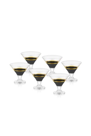 Glow Eisbecher Schwarz Gold 6er Set GLW0005 - 2