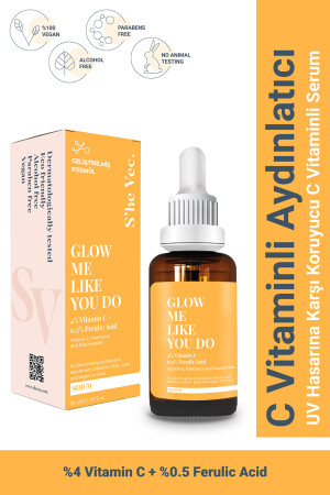 GLOW ME LIKE YOU DO – Aufhellendes und hauttonausgleichendes Anti-Makel-Vitamin-C-Serum (30 ml) - 1