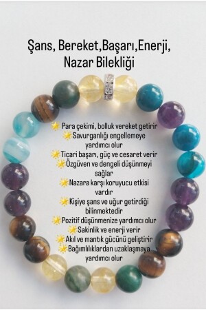 Glück-Erfolg-Überfluss-Energie Evil Eye Armband - 2