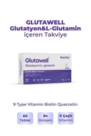 GlutaWell Glutatyon ve L-Glutamin İçeren 60 Tablet - 1