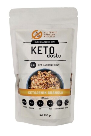 Glutenfreies ketogenes Schoko-Müsli (ohne raffinierten Zucker, glutenfrei, vegan) GLTNSZ - 1