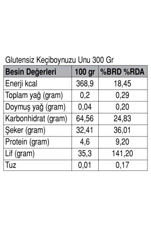 Glutensiz Keçiboynuzu Unu 300 Gr - 4