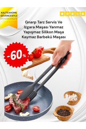 أسنان الخدمة والشواء في النمط من MNZ-Gnarp أسنان الحريق غير المقاومة أسنان السيليكون غير المنزلق أسنان الشواء غير المنز - Kalitexhome