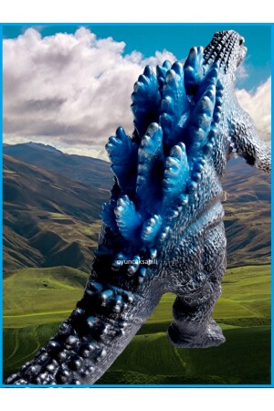 Godzilla Ses Efekti 25x15.5cm Dinazor Kırılmaz Oyuncak Dinozor Godzila Piller Dahil 584055647 - 5