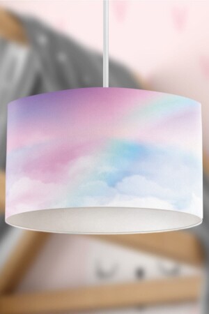 MNZ-Rainbow And Clouds مصباح معلق للأطفال شمعة dhj4a256 - Rivaİstanbul