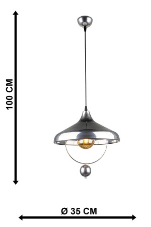 Göksel Einzelner Kronleuchter Chrom BEG1068 - 8