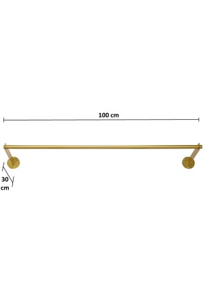 Gold Metal Solid Circle Duvara Monte Askılık Elbise Askılığı Konfeksiyon Askılığı Kıyafet Askılığı SolidCircle - 8