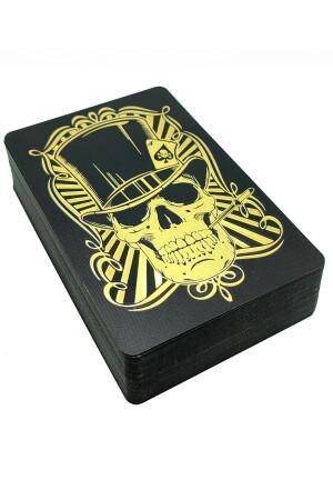 Gold Skull Spielkarte PVC wasserdichte Spielkarte Cin384 ehy-cin384sr - 2