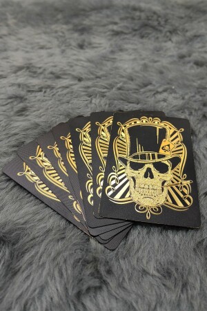 Gold Skull Spielkarte PVC wasserdichte Spielkarte Cin384 ehy-cin384sr - 4
