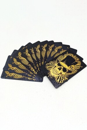 Gold Skull Spielkarte PVC wasserdichte Spielkarte Cin384 ehy-cin384sr - 5