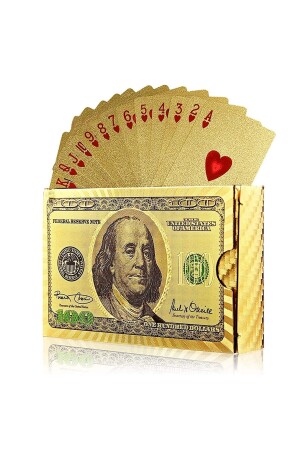 Golddollar-Spielkarte, wasserdichte PVC-Spielkarte, Cin383sr, cin383sr - 1