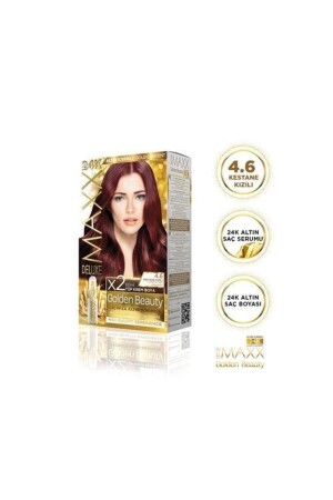 golden 4. 6 Kastanienrote 24-Karat-Gold-Haarfarbe - 1