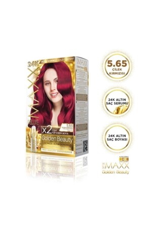 Golden Beauty 5.65 Çilek Kırmızısı Set Boya - 2