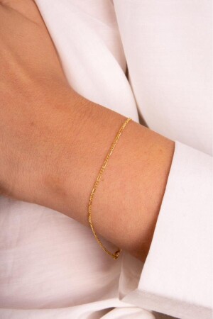 Goldenes Figaro-Armband - 4