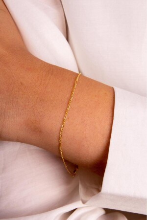 Goldenes Figaro-Armband - 5