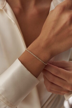 Goldenes Seil-Twist-Armband - 5