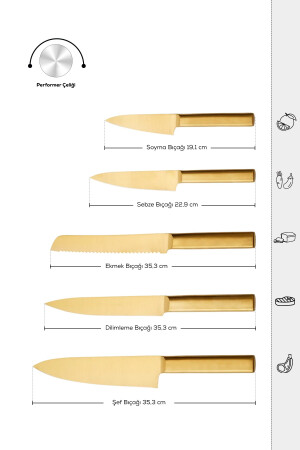 Goldest Premium 5-teiliges Messerset 153. 03. 08. 2558 - 6