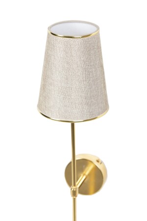 Goldfarben beschichtete Hut-Wandleuchte – weiße Lampe für Hotel, Büro, Salon, Zimmer, Schlafzimmer, Café, Bar, Restaurant - 6