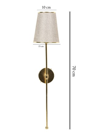 Goldfarben beschichtete Hut-Wandleuchte – weiße Lampe für Hotel, Büro, Salon, Zimmer, Schlafzimmer, Café, Bar, Restaurant - 8