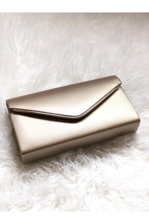 Goldfarbene Damen-Clutch - 1