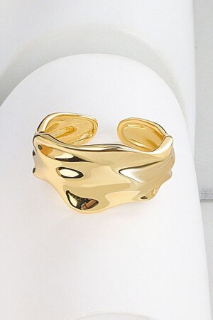 Goldfarbener Designring für Damen - 1