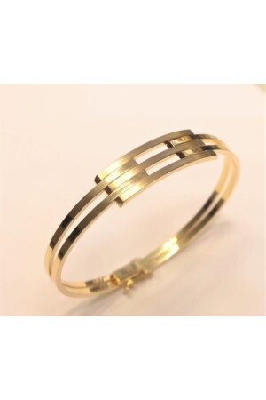 Goldgeripptes Manschettenarmband - 2