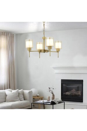 Goldie 4-teiliger antiker moderner Schlafzimmer-Wohnzimmer-Kronleuchter 3421-04-FR - Apliqa