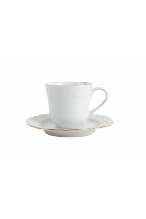 Goldvergoldete Teetasse für 6 Personen mit Untertasse 200 cc PKT-102ALT229415 - 2