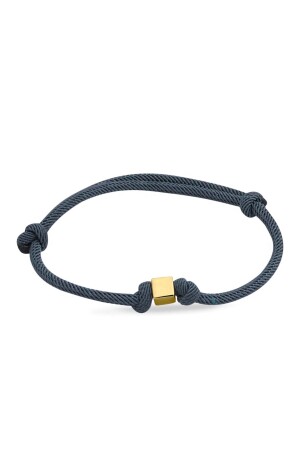 Goldwürfel-Armband in Petrolblau, 14 Karat - 2