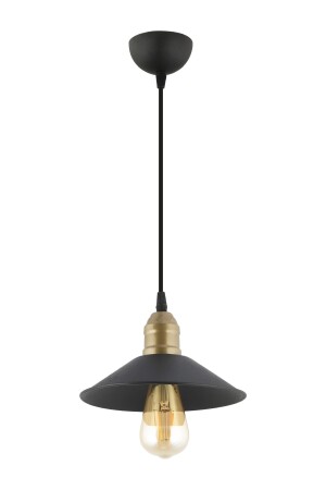 Gönen Single Black Modern Retro Pendelleuchte Küche Retro Wohnzimmer Kronleuchter 3292-01-BL - 4