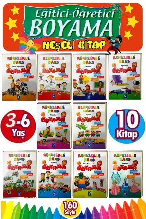 Gönül Eğitici Öğretici Boyama Seti 10 Kitap - 2