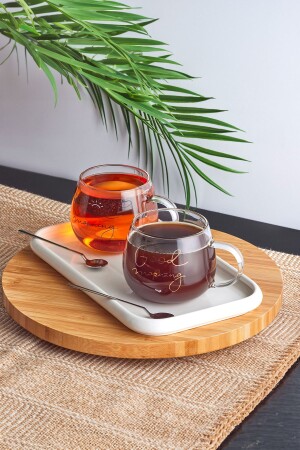 Good Morning 400 ml 2er-Set Glasbecher Magnolienglas 13769 - 1