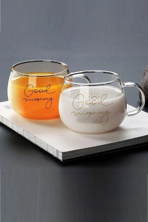 Good Morning 400 ml 2er-Set Glasbecher Magnolienglas 13769 - 3